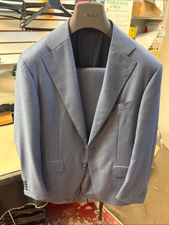 Canali Other - Canali Men's Blue Two-Button Wool Blend Suit